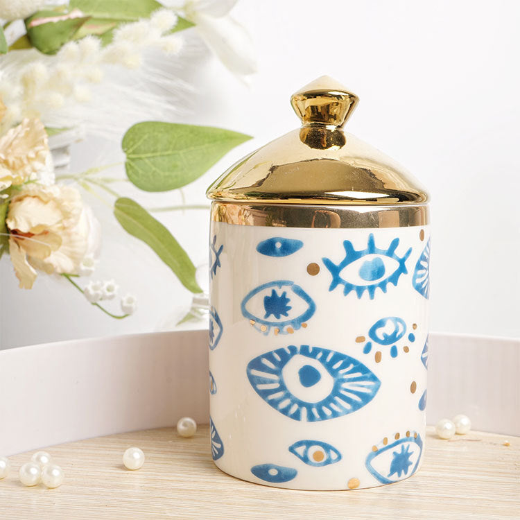 Evil Eye Ceramic Mug & Plate Set