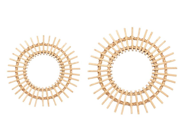 Nordic Natural Rattan Wall Mirror
