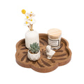 Scalloped Wooden Decorative Tray